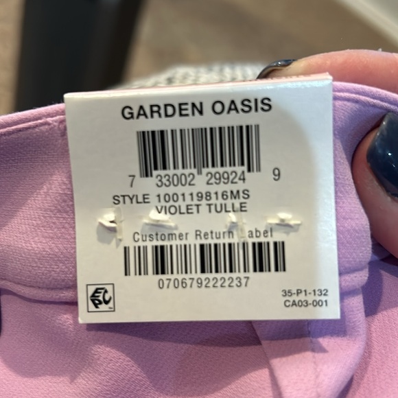 NWT. Alfani garden oasis light purple slacks. Size 10 - Picture 6 of 6